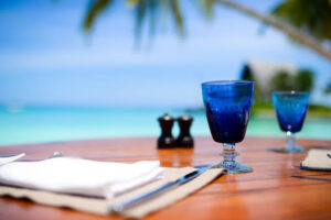 A Cup On Seaside Table