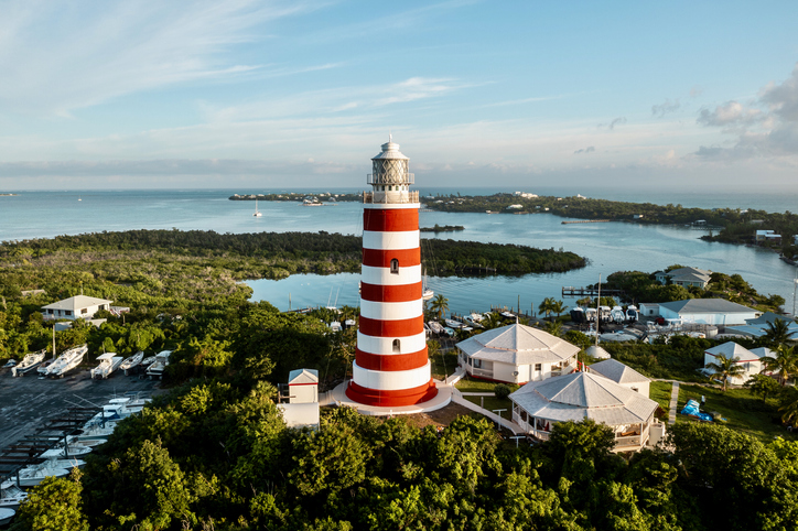 Elbow Reef Lighthouse in Abaco Island Bahamas